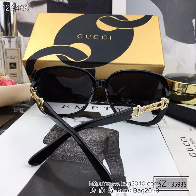 GUCCI古馳 2019新款 古奇小蜜蜂爆款太陽鏡 遮擋有害光線防輻射 出行旅遊搭配衣服必備品 3593S   lly1462